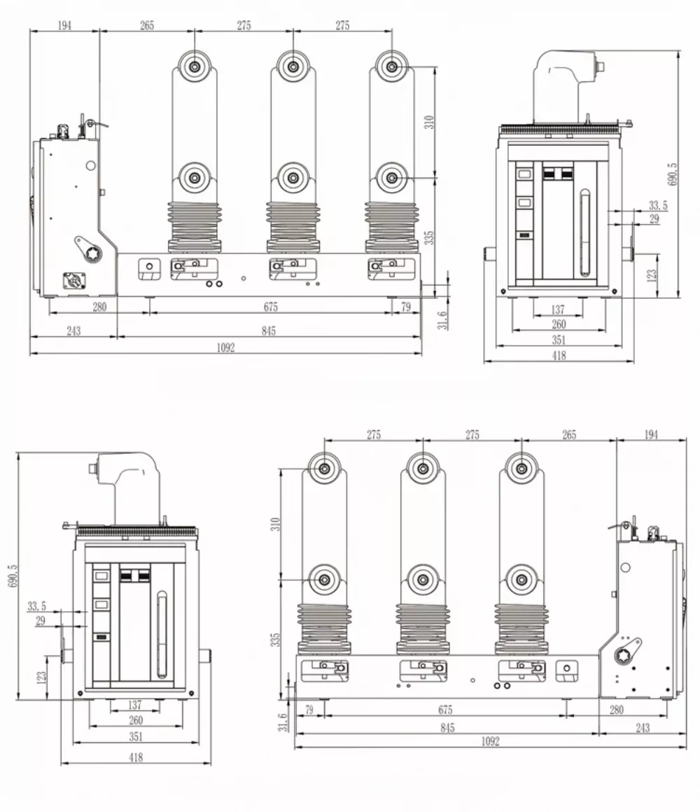 24kV Side Mounted Vacuum Circuit Breaker