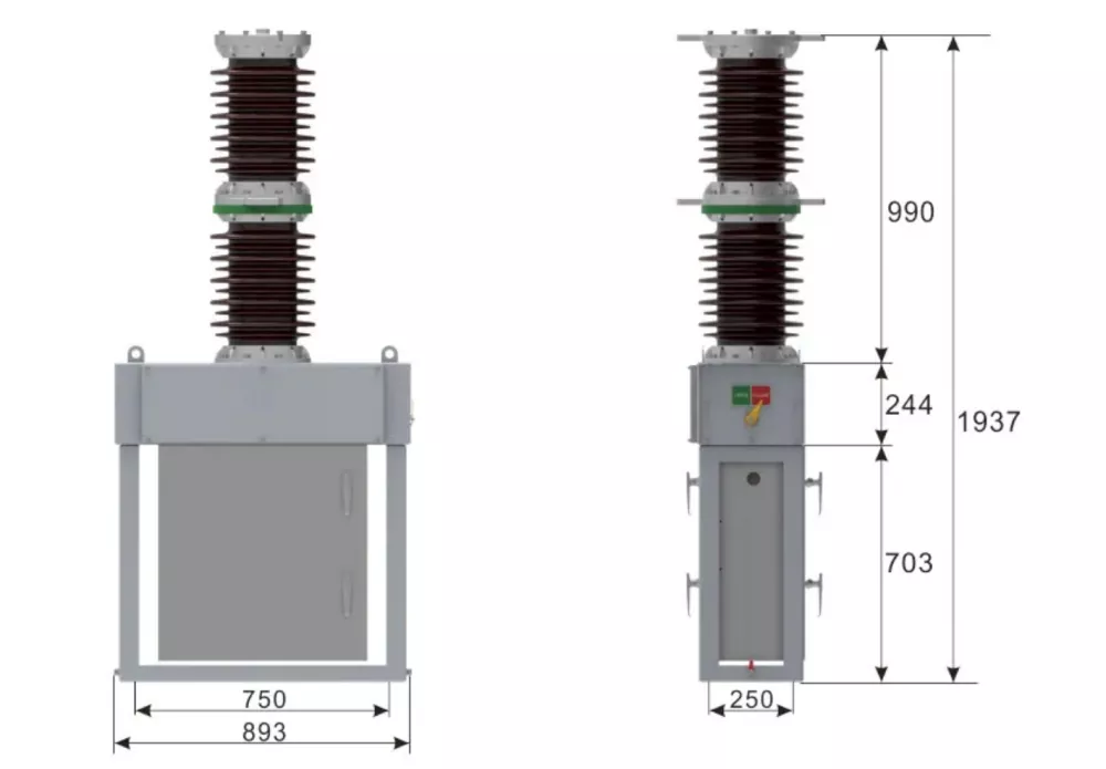 27.5kV Single Pole Vacuum Circuit Breaker